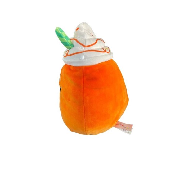 Squishmallows Lester the Pumpkin Spice Latte Jack-O-Lantern 8" Plush Pillow Toy - Picture 2 of 9